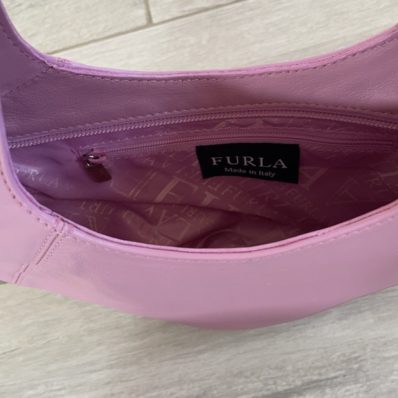 Furla violet handbag - Picture 4 of 8